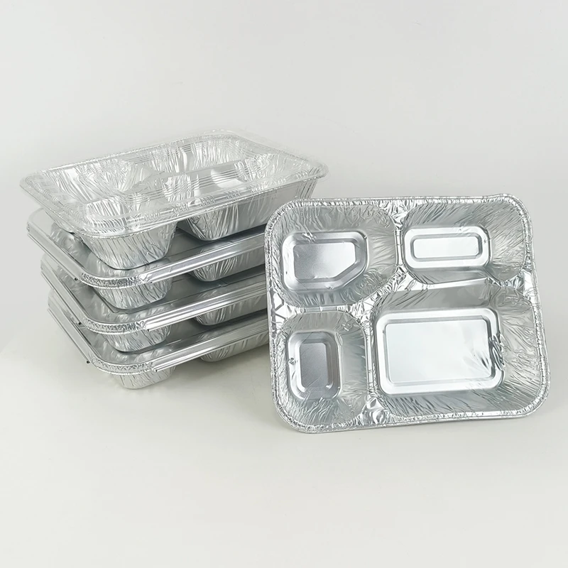 

10/20/50pcs Pack 800ml Disposable Aluminum Foil Containers Rectangular Tin Foil Boxes for Baking BBQ Takeout Food Storage
