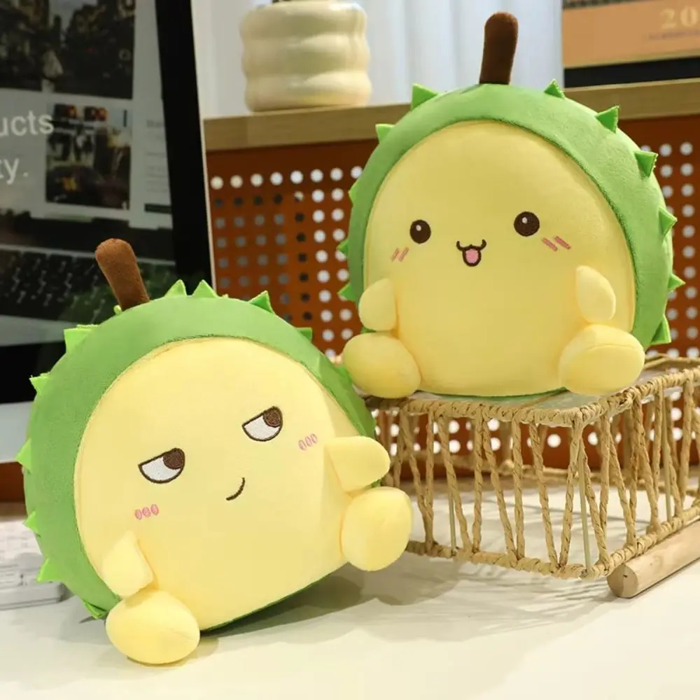

Cute Fluffy Emote Durian Plush Toys Collection Soft Fruit Durian Plush Pillow 30cm Appease Stuffed Durian Toys Boys Girls