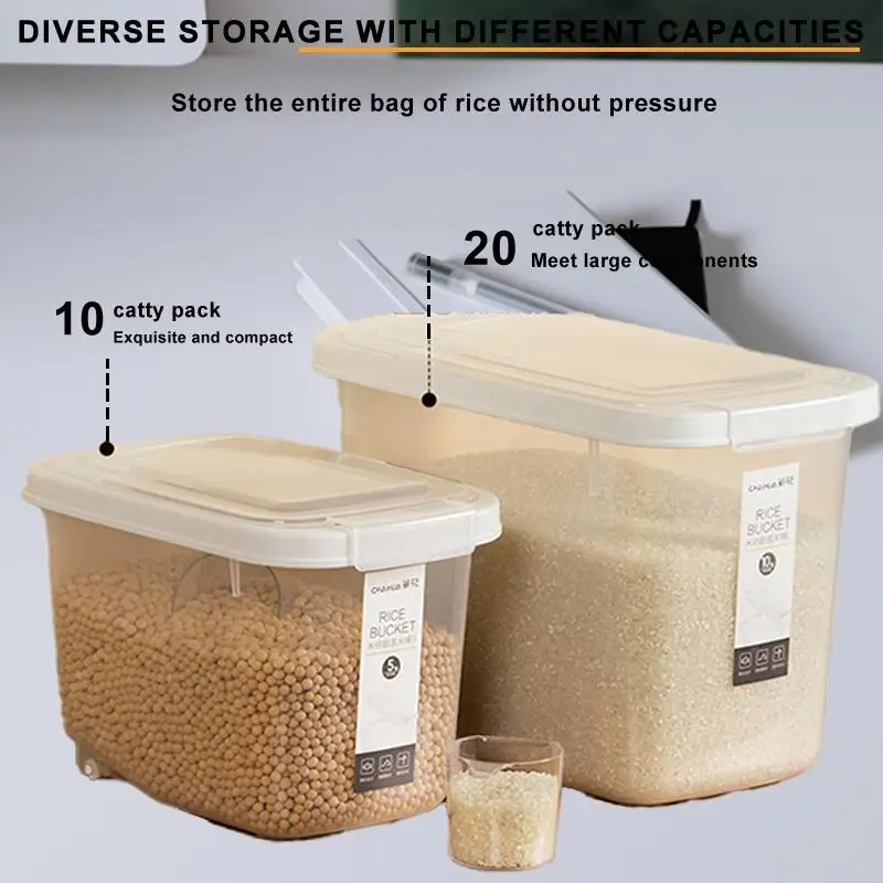 

Tea Flower Rice Bucket Flour Bucket Storage Box Rice Contain: The Ultimate Solution for Organizing Your Kitchen EssentialsIntro