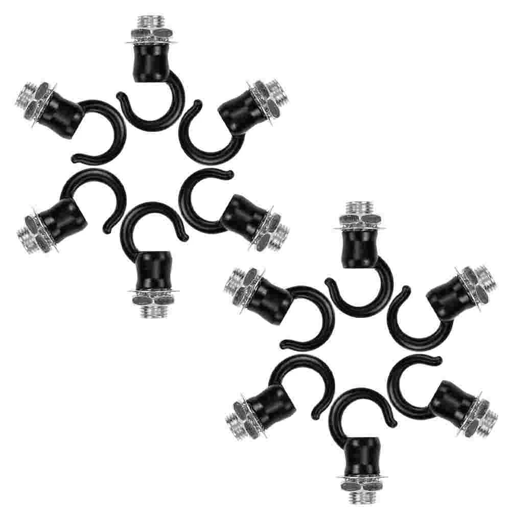 

12 Pcs Lantern Hook Load-bearing Ceiling Hooks for Lights Chandelier Wall Anchor Mount Iron Hanging