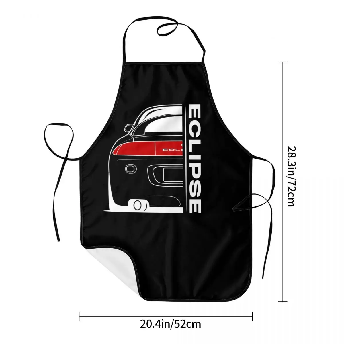 Eclipse 2G DSM Red (2) Apron Chef Cooking Baking Tablier Sleeveless Bib Kitchen Cleaning Pinafore for Women Men Painting