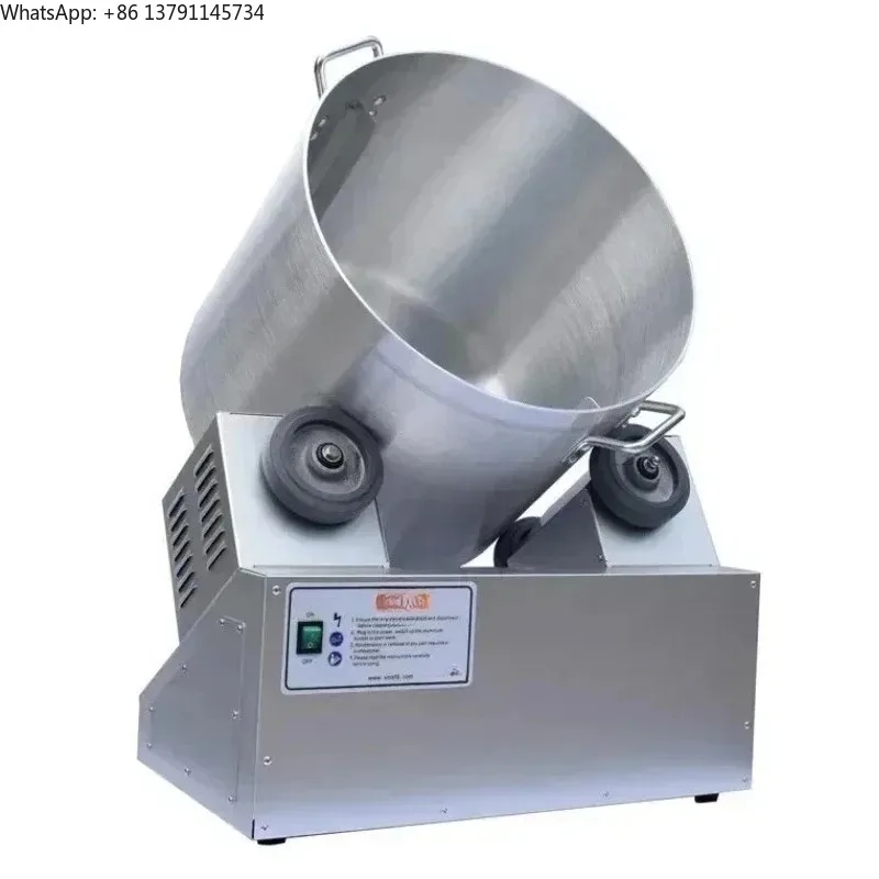 2026-Popcorn Special Coater Mixer Tumbler For Flavor Seasoning Powder Popcorn Tumbler Wrapping 220V 450W