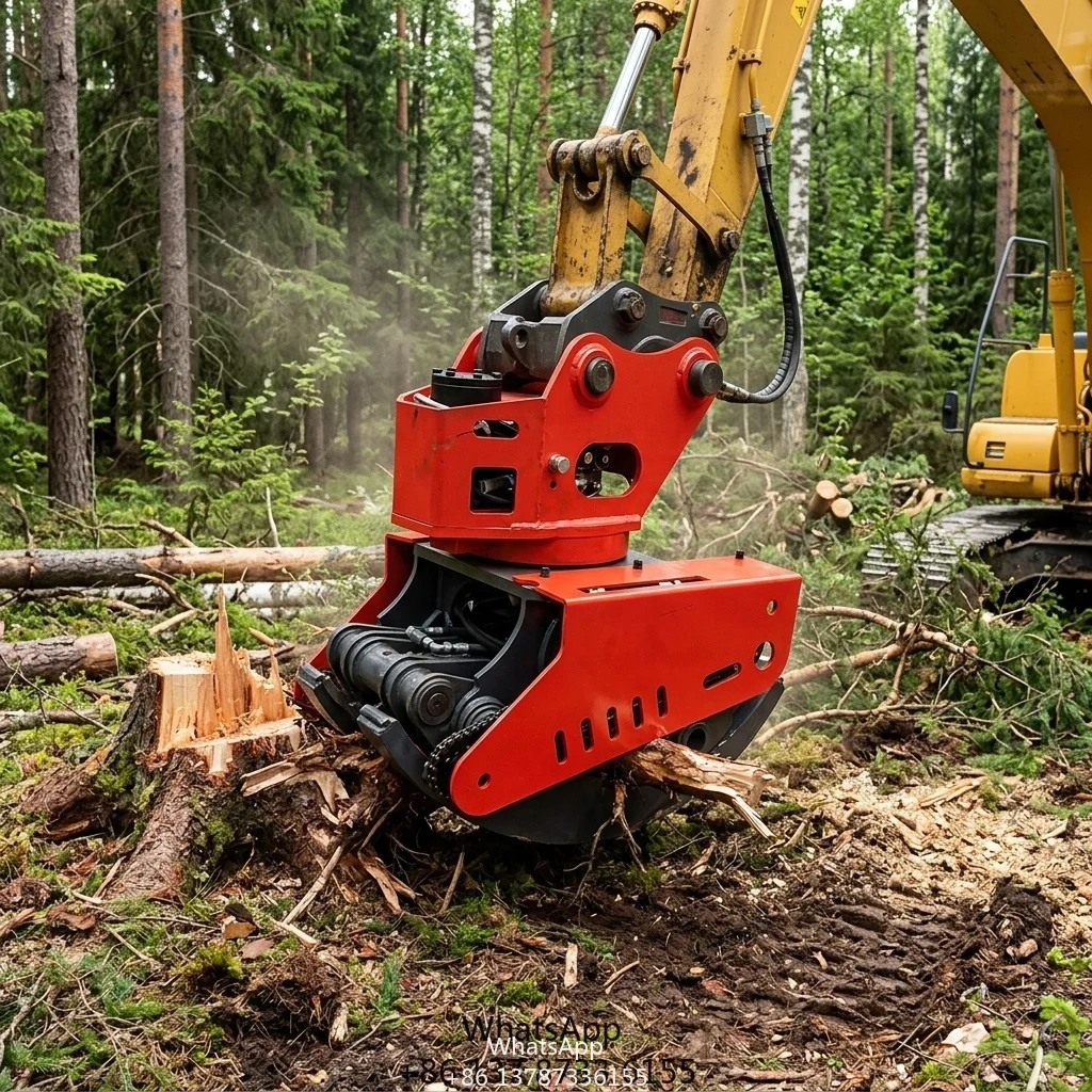 WIGON Delivery Rotating Hydraulic Wood Grabbing Saw Multifunctional Forest Cutting Clip Saw Gripping Saw
