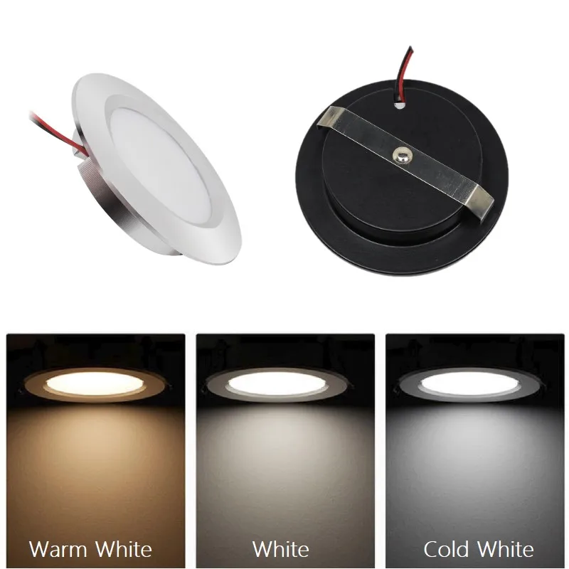 Mini Downlight Led 12V 24V 3W Recessed Ceiling Spotlight Dimmable Interior Kitchen Living Room Cabinets RV Boat Lamp Down Light