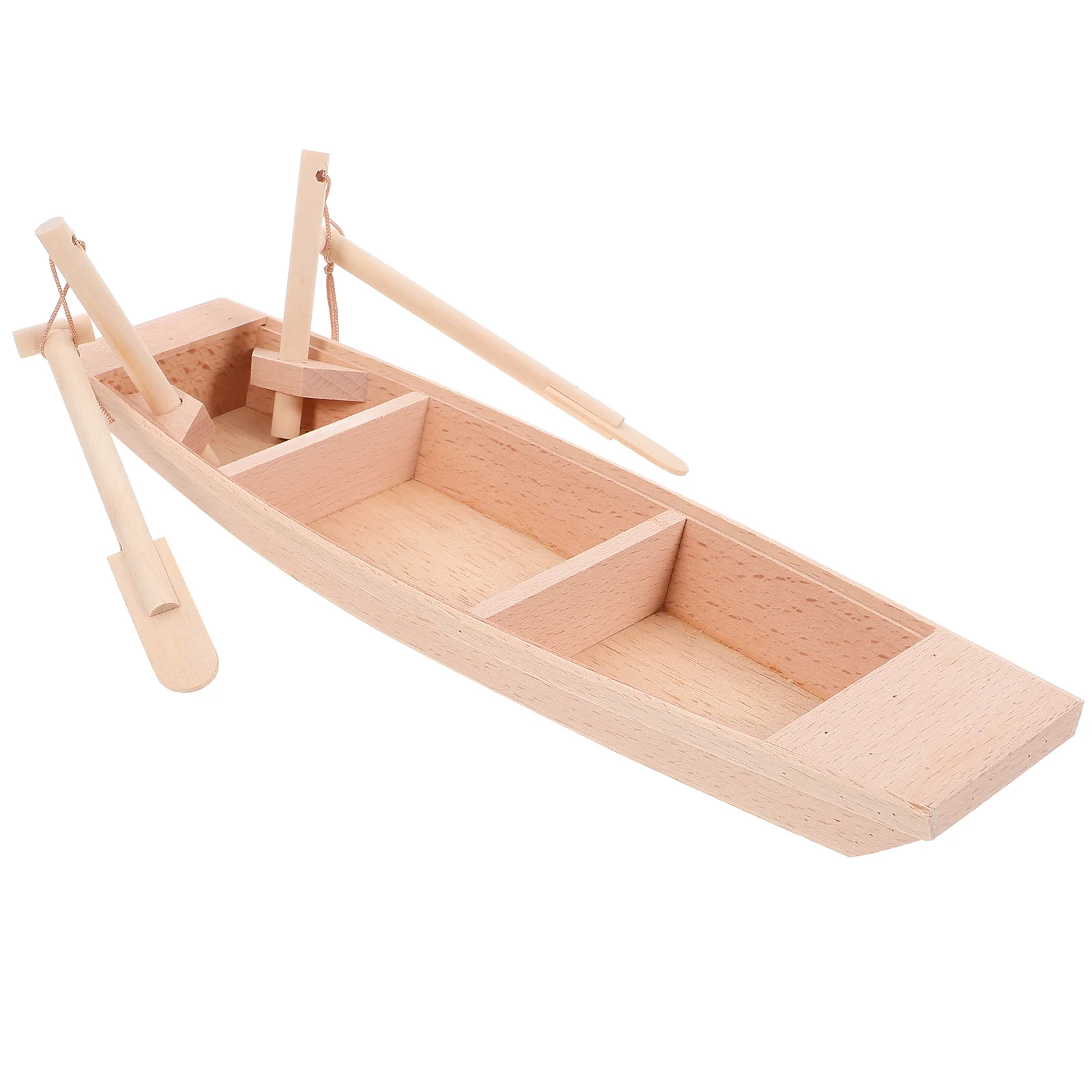 Wooden Mini Boat Model Small Wooden Fishing Boat Small Model Boat for Home Office Decoration wood boats