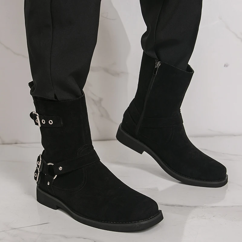 

Men's Classic Boots Casual Gentleman British Style 38-46 business office Outdoor hot selling autumn winter shoes Black Versatile