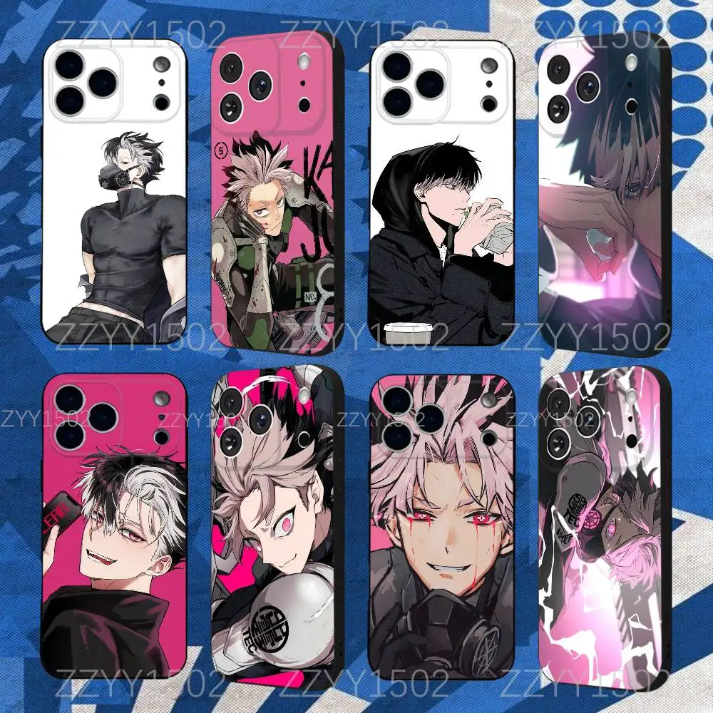 

Anime Kaiju No 8 Cool Phone Case For iPhone 17,16,15,14,13,12,Pro,Max,Plus,E,SE4,Air,Mini Black Funda Shell