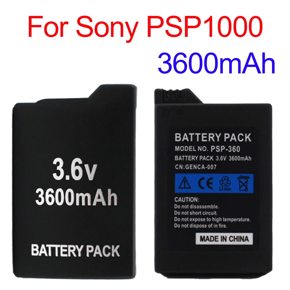 

PUJIMAX 3.6V 3600mAh Rechargeable Lithium Battery Pack for Sony PSP1000 PSP-280 Console Real Capacity Replacement Battery