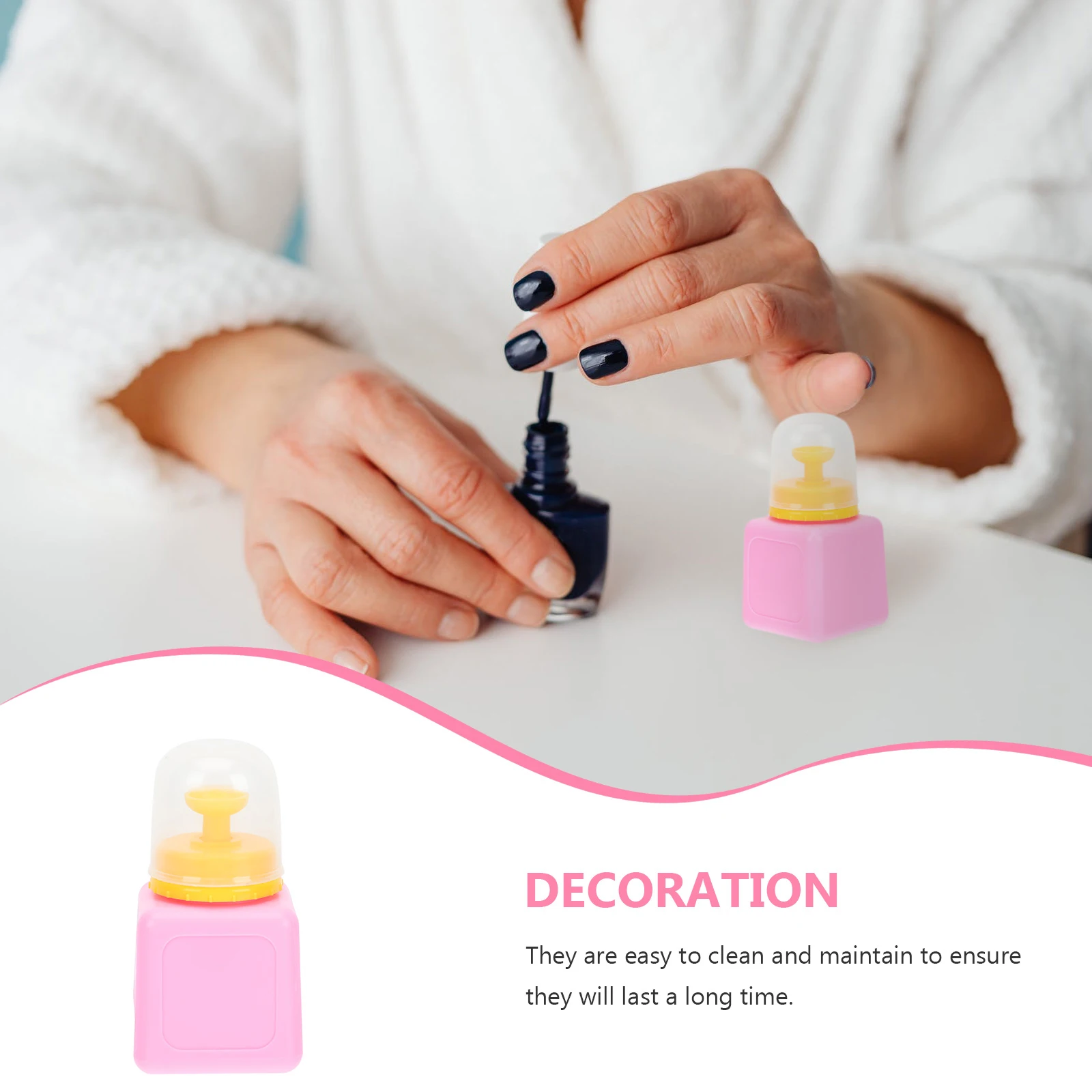 

1pc Nail Polish Remover Dispenser Empty Press Bottles Large Capacity Travel Liquid Storage Bottle Manicure Supplies Salon Tools