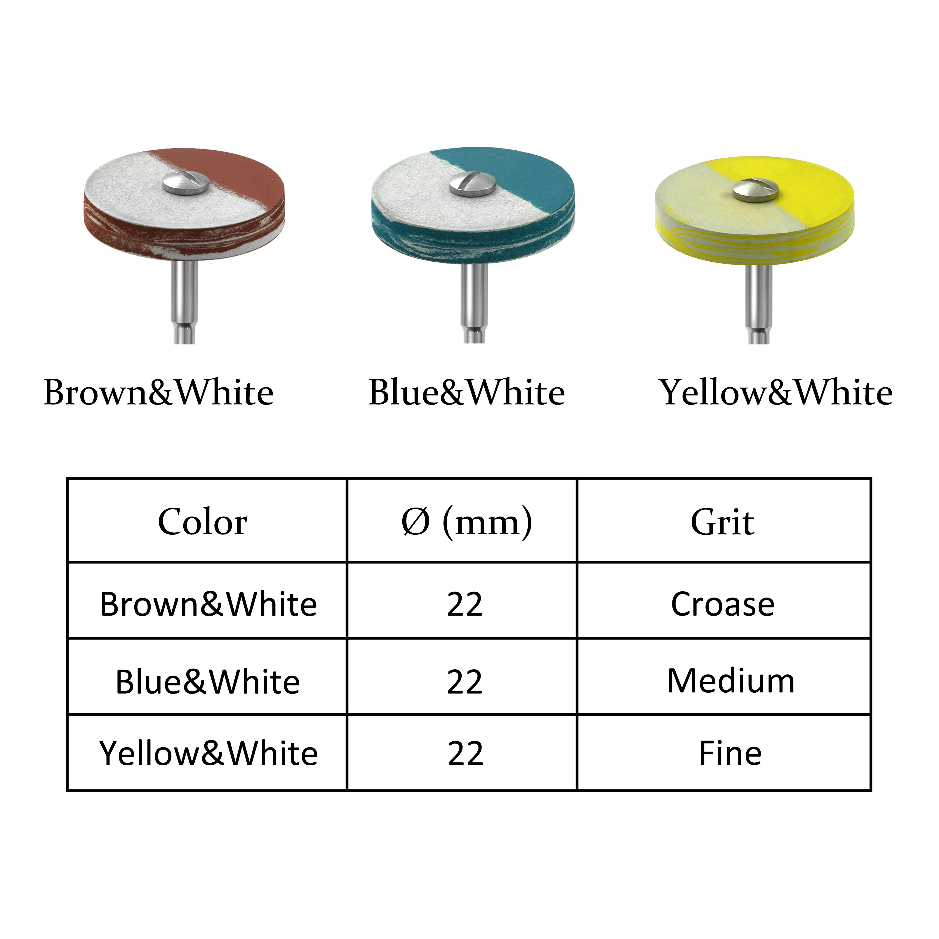 1Pcs TOMENTY Dental Diamond Rubber Polisher Wheel Disc For Porcelain Zirconia Restorations Polish Laboratory Polisher Tools