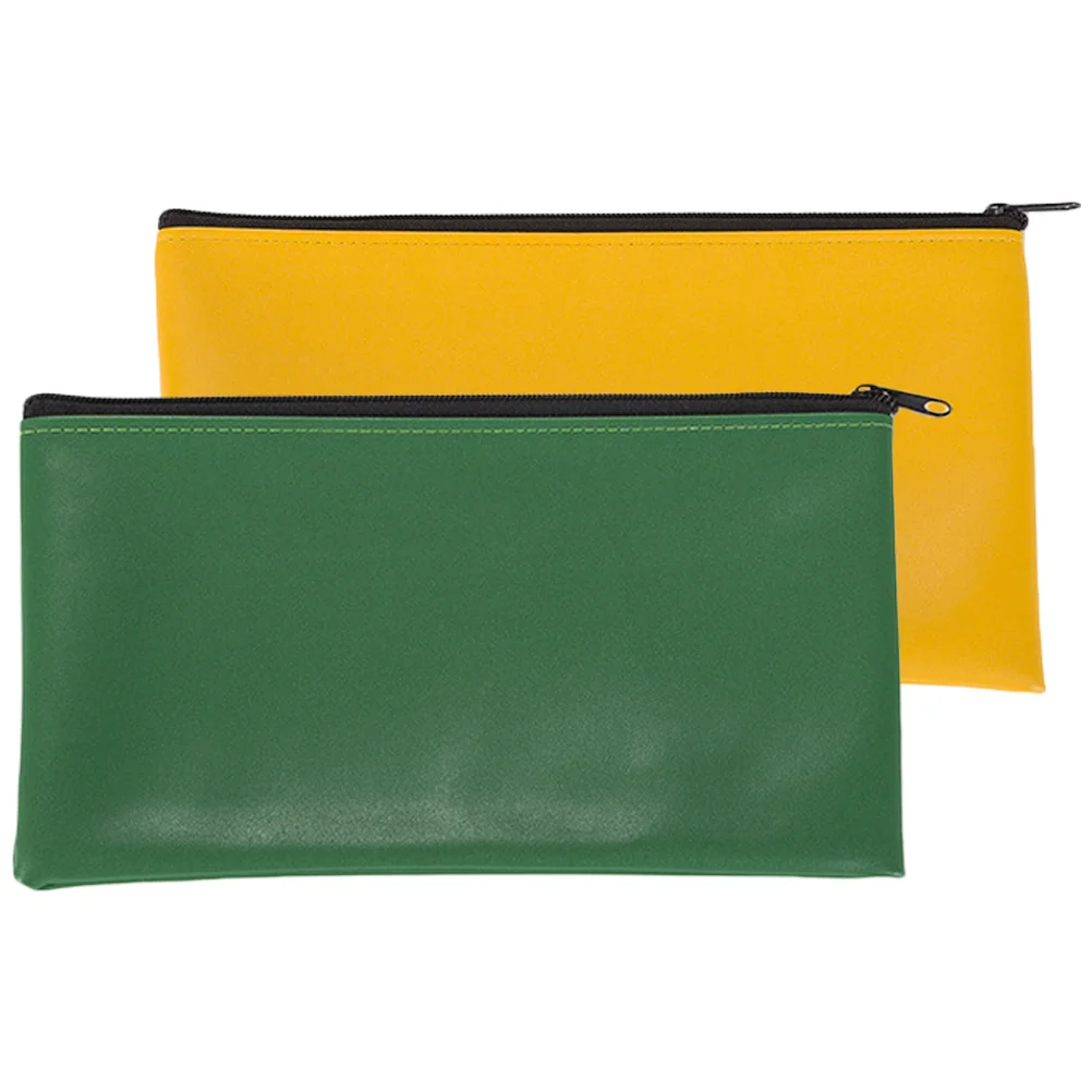 

2Pcs Wear-Resistant File Storage Pouch Zipper Document Holder for Men Women Bags with Zipper