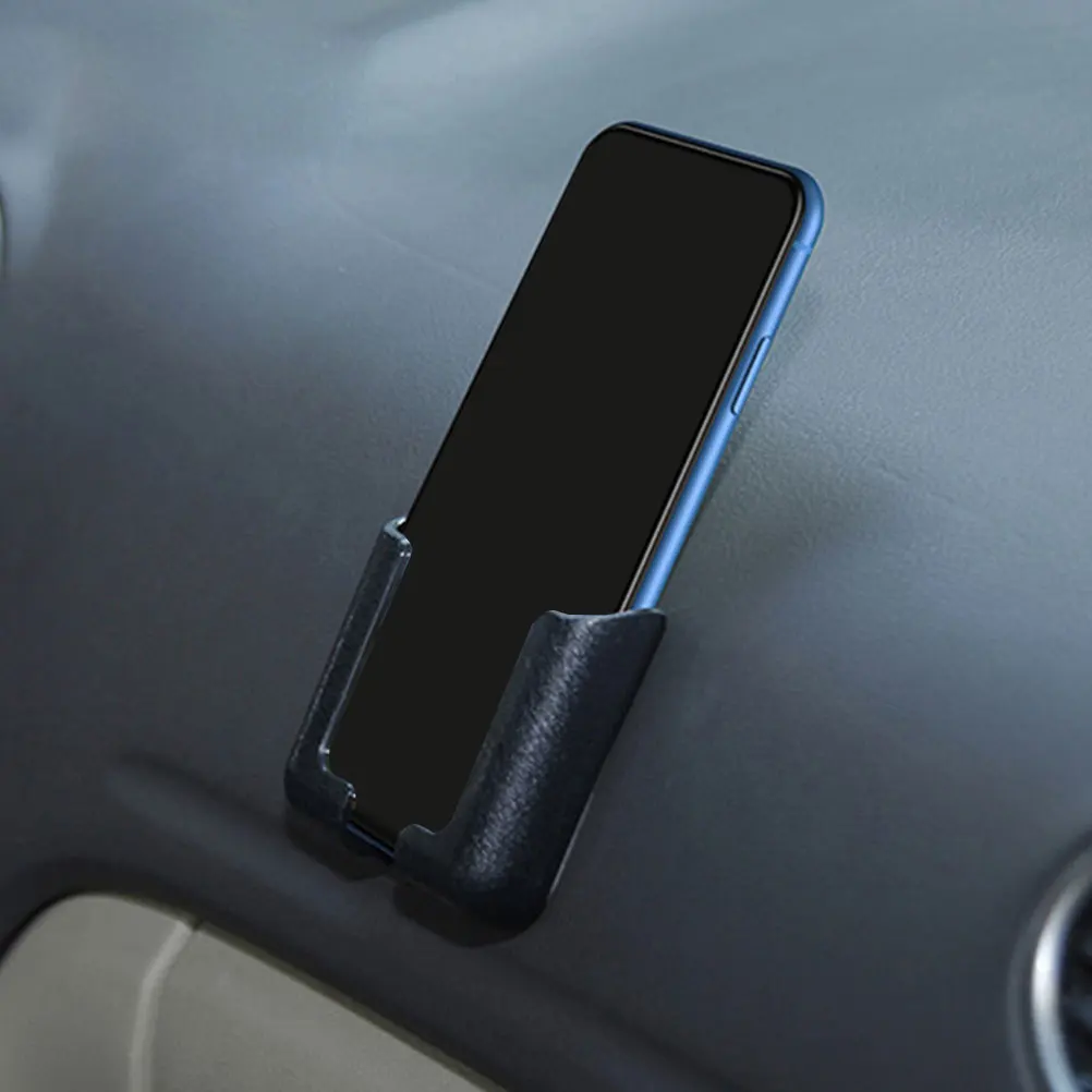 

2pcs Car Phone Holder Cell Self Adhesive Cradles Adjustable Dashboard Mount for Universal Mobile Navigation Black Durable