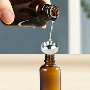 قمع صغير من الفولاذ المقاوم للصدأ مع فلتر قابل للفصل ، قمع واسع الفم ، أدوات المطبخ ، زيت ، سائل ، تعليب ، 5 قطع أفضل 10 قمع مبيعات للآيس كريم - رقم 1