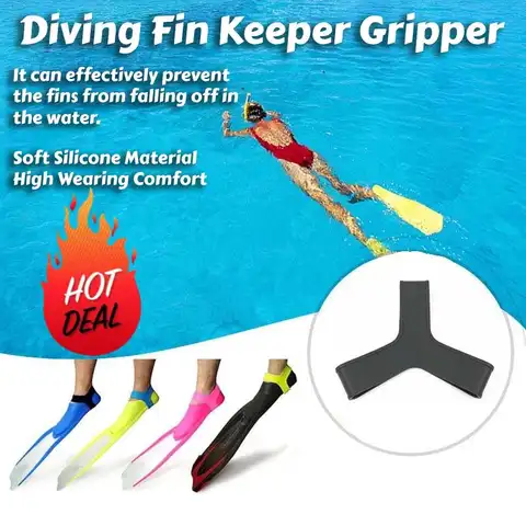스피어피싱 서핑 스노클링에 편안한 다이빙 핀 키퍼 그리퍼, 2x