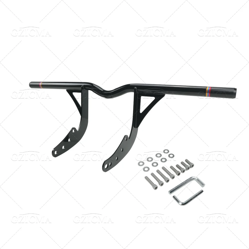 GZICMA Engine Guard Front Highway Crash Bar for Harley Softail 2018-up Street Bob Low Rider S Low Rider ST Softail Standard