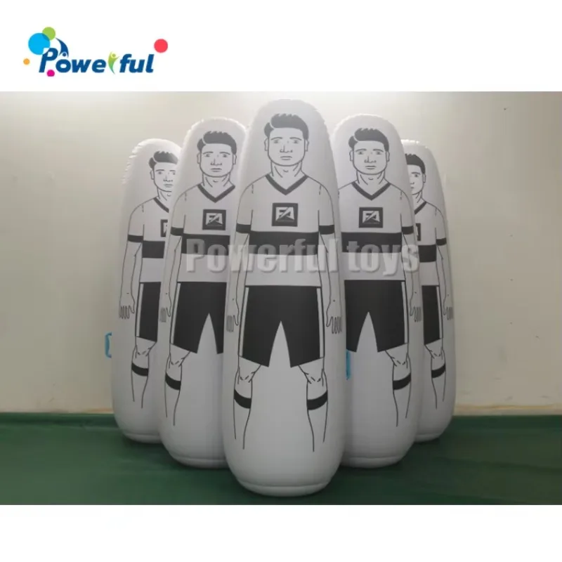 70 Inch White American Football Inflatable PVC Material Foldable Tackling Goalkeeper Mannequin Training Equipment for All