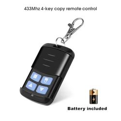 4 Buttons 433Mhz Garage Gate Door Opener Duplicator Copy Remote Controller 433.92MHZ Remote Control Clone Cloning Code Car