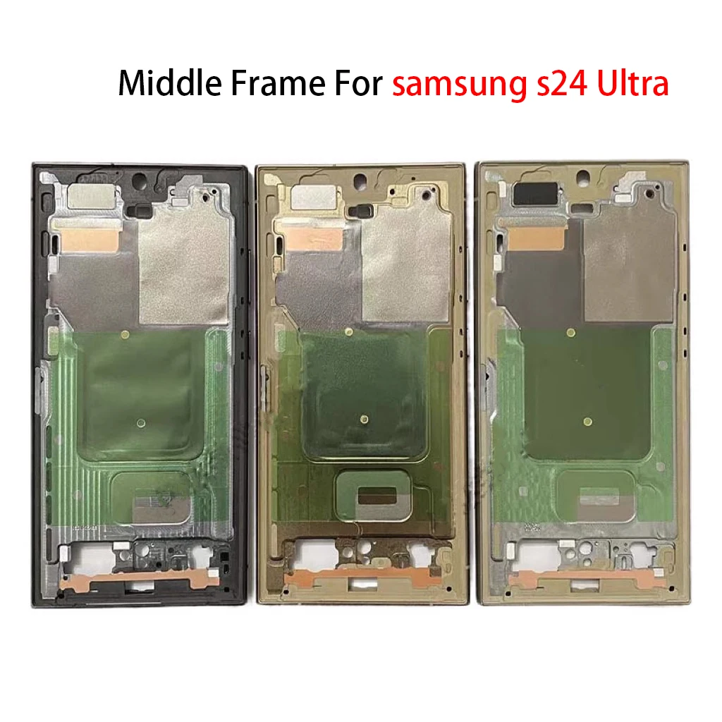 

middle frame housing with side button for samsung s24 ultra
