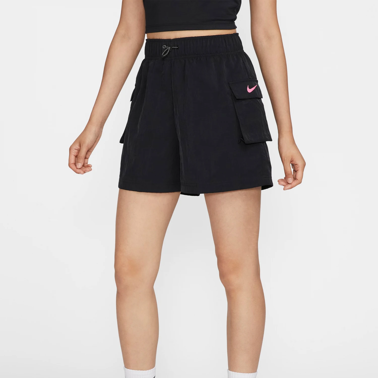 Nike Official Autumn New Women's Loose Breathable Casual Cargo Shorts HM4597-010