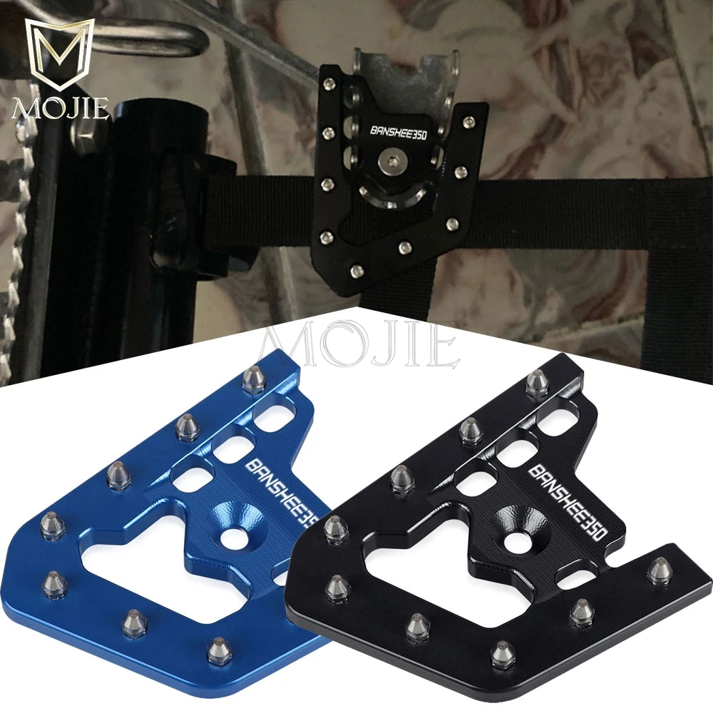 Brake Pedal Step Tip Plate Pad Cover Anti-skid Brake Pad Covers FOR YAMAHA YFZ350 BANSHEE 350 1987 1988 1989 1990 1991 1992-2001