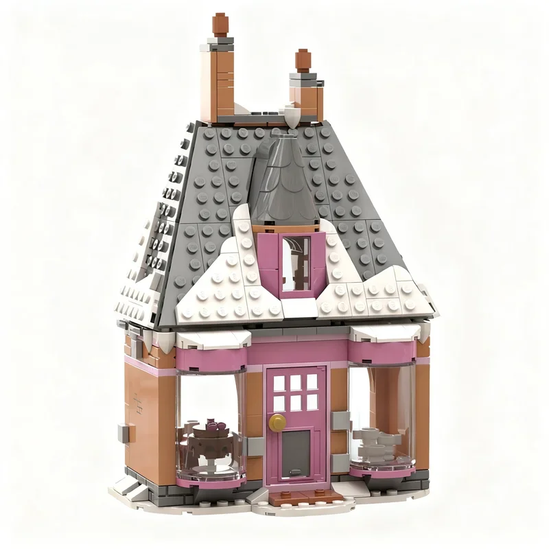 

376PCS Magic Movie Harrying MOC Hogsmeade Village Madam Puddifoots Tea Shop Model Creative Ideas Assembly Gift Brick Blocks Set