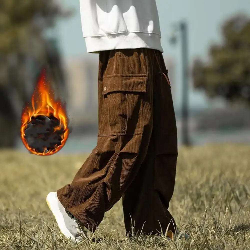 

Corduroy Pants Men Sweatpants Hip Hop Streetwear Jogger Pants Male Corduroy Trousers Elastic Waist Pencil Pant Size Clothes