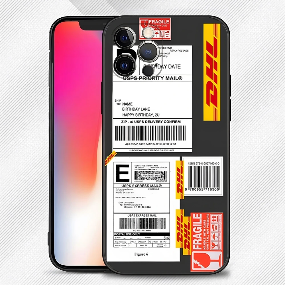 DHL Express Phone Case 2023 new For iPhone 14 12 13 11 Pro Max Mini 15 X XR XS Max 7 8 Plus shell Silicon Cover