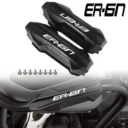 For KAWASAKI NINJA 650R ER6N ER 6N ER6F Motorcycle Accessories 25MM Engine Guard Bumper Crash bar Protector Block 2009-2022 2023