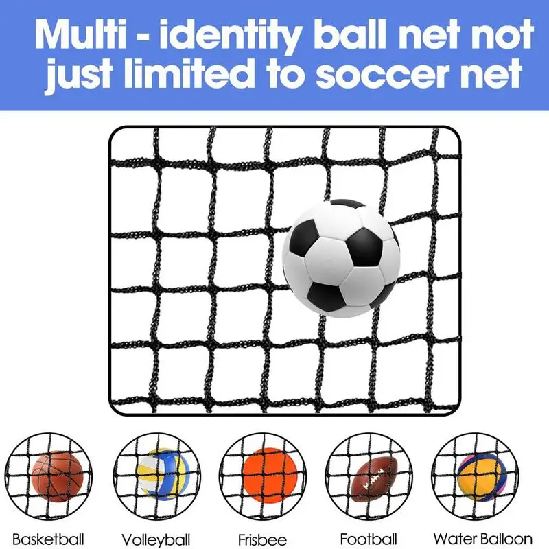 Football Soccer Goal Post Net Heavey Duty Football Practice Nets Soccer Goal Mesh Net For Garden Kids Junior Sports Training