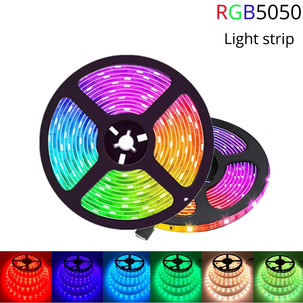 5M 5050 24Key 44Key RGB Waterproof 150LED Strip SMD Flexible Night Holiday Light Belt Desk Lamp DC IR Remote Controller Receiver