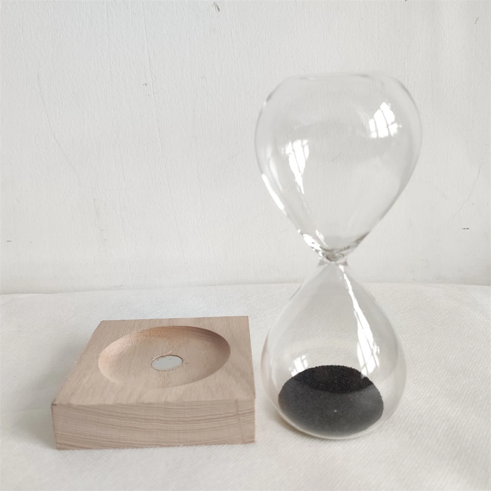 Creative Sandglass Sand Awaglass Hand-blown Timer Clock Magnet Magnetic Hourglass Ampulheta Crafts Sand Clock Hourglass Timer