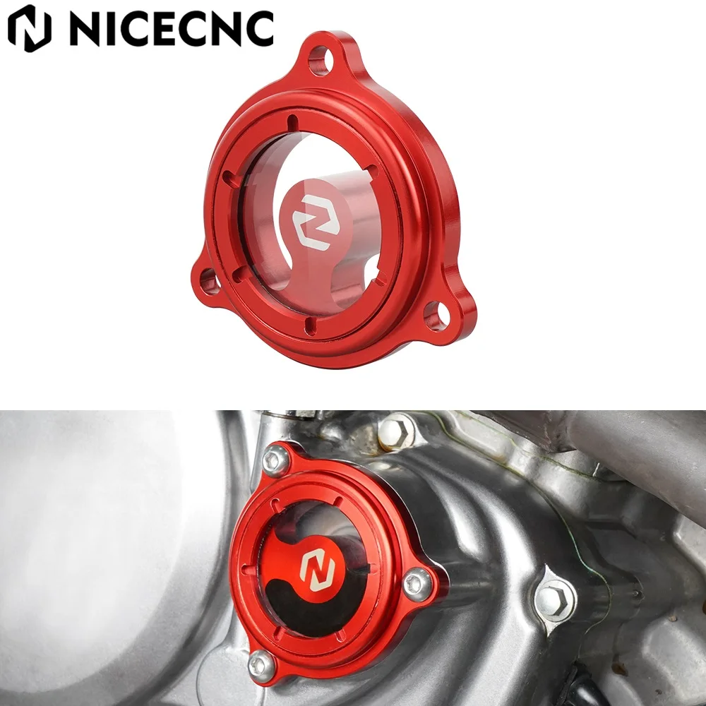 

NICECNC For Honda XR650L 1993-2024 2023 2022 XR600R 1990-2000 XR 600R 650L Motorcycle Engine Oil Filter Cap Transparent Cover