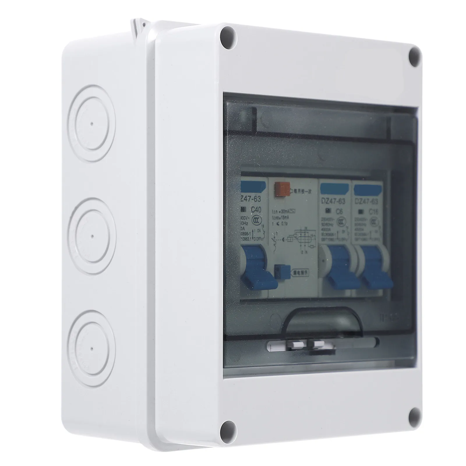 Miniature Circuit Breaker Plastic Compact High Breaking Overload Protection Circuit Breaker for Household Rail