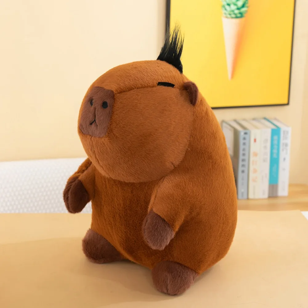 

Diy Hair Capybara Plush Toy Cartoon Soft Capibara Anime Fluffty Toy Funny Creative Capybara Plush Doll Christmas