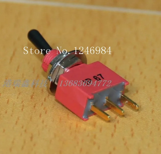 [SA]NE8013 tripod two tranches M6.2 waterproof toggle switch Q11 anti-static plastic handle Taiwan Deli Wei 1AS1--50pcs/lot
