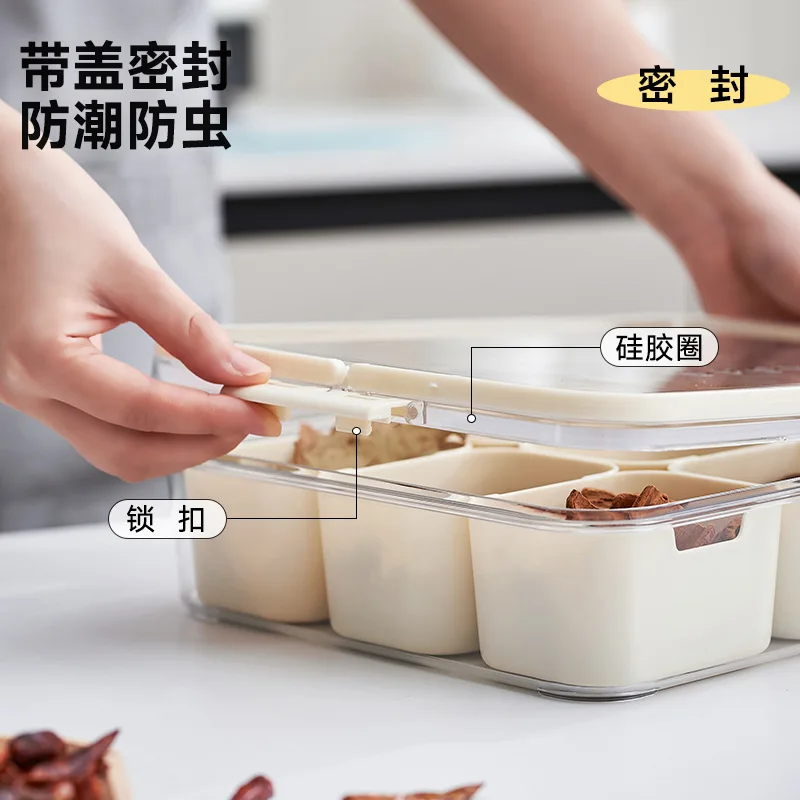 Food Grade Spice Storage Box Airtight Waterproof Kitchen Spice Organizer for Cinnamon Star Anise