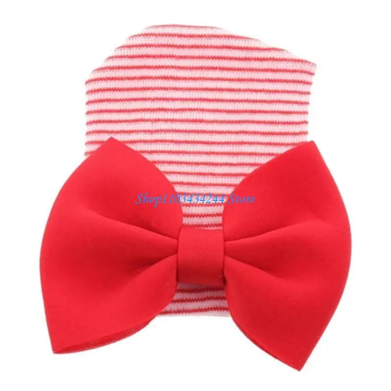 

Детская теплая шапка с бантом, ветрозащитная шапочка для младенцев, больничные шапочки, головные уборы для новорожденных, для