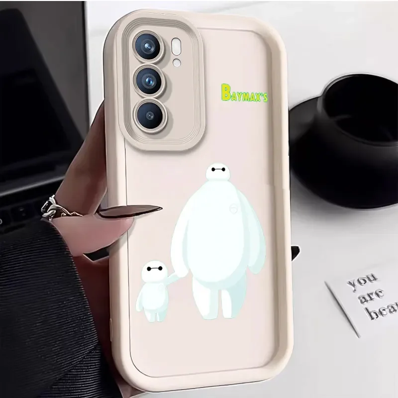 Anime B-Big Hero 6 Baymax Soft Case for Samsung Galaxy S24 Ultra S23 FE S22 S21 Plus FE A54 A34 A14 A73 A53 A33 Phone Case Cover