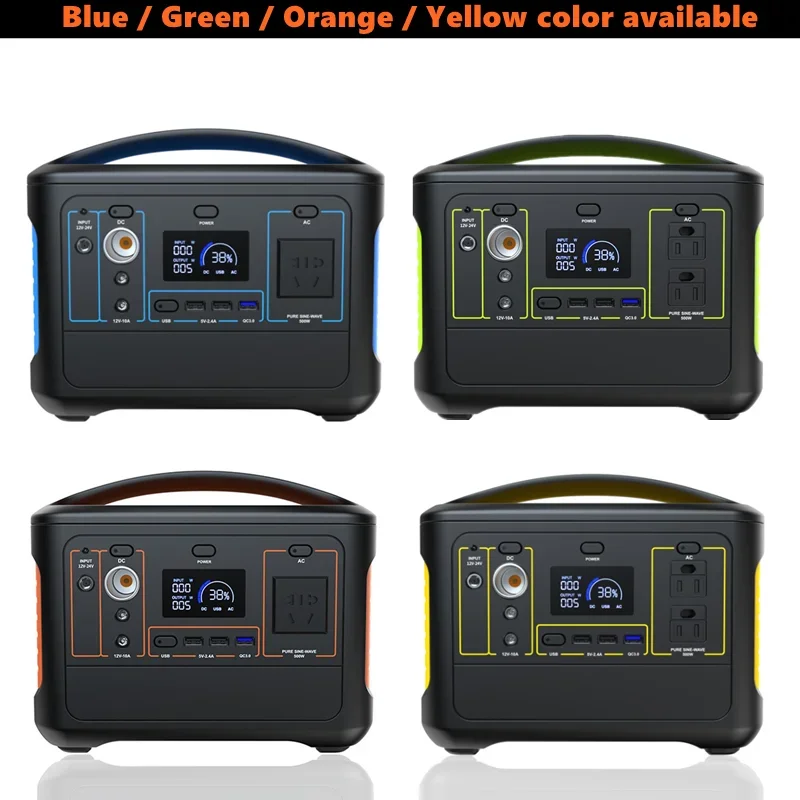 Factory Price Rechargeable Solar Backups 500W Lithium LiFePO4 Battery 220V 110V Portable Power Station