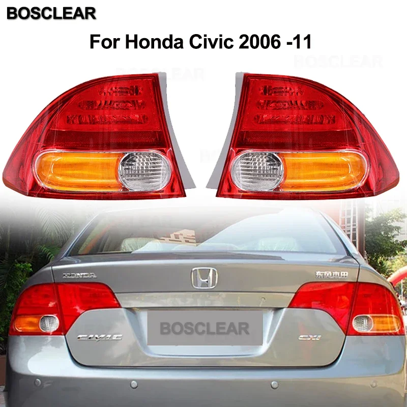 

Rear headlight Tail lights lamp taillights without bulb For Honda for Civic 2006 2007 2008 2009 2010 2011 GX Sedan 33551-SNA-A02