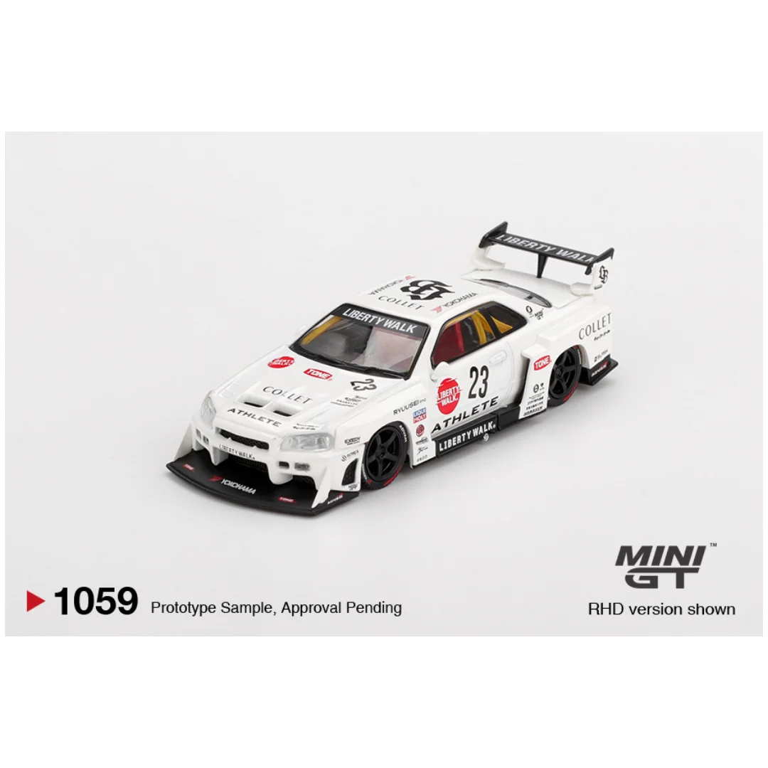 

MINIGT1: 64 Mazda RX-7 MX-5NA Bugatti W16 Nissan LBER34 Volkswagen Volkswagen Lamborghini GT3EVO2 alloy toy car