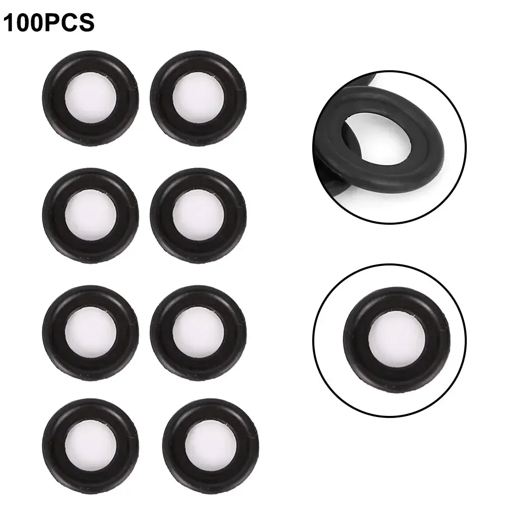 100 X Auto Engine Oil Drain Plug Gaskets Rubber Oil Drain Plug Seal 3536966 For Chevrolet For Opel Car Accessories