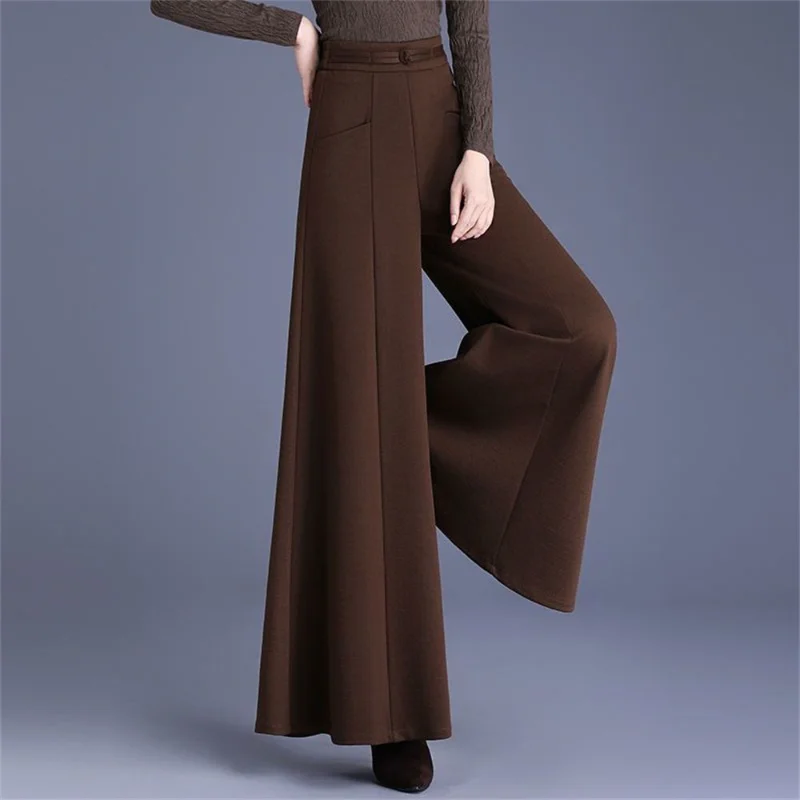

Spring New Mother Wide-leg Fashionable Women's Trousers Drooping Legs Big Feet High-end Skirt Pants