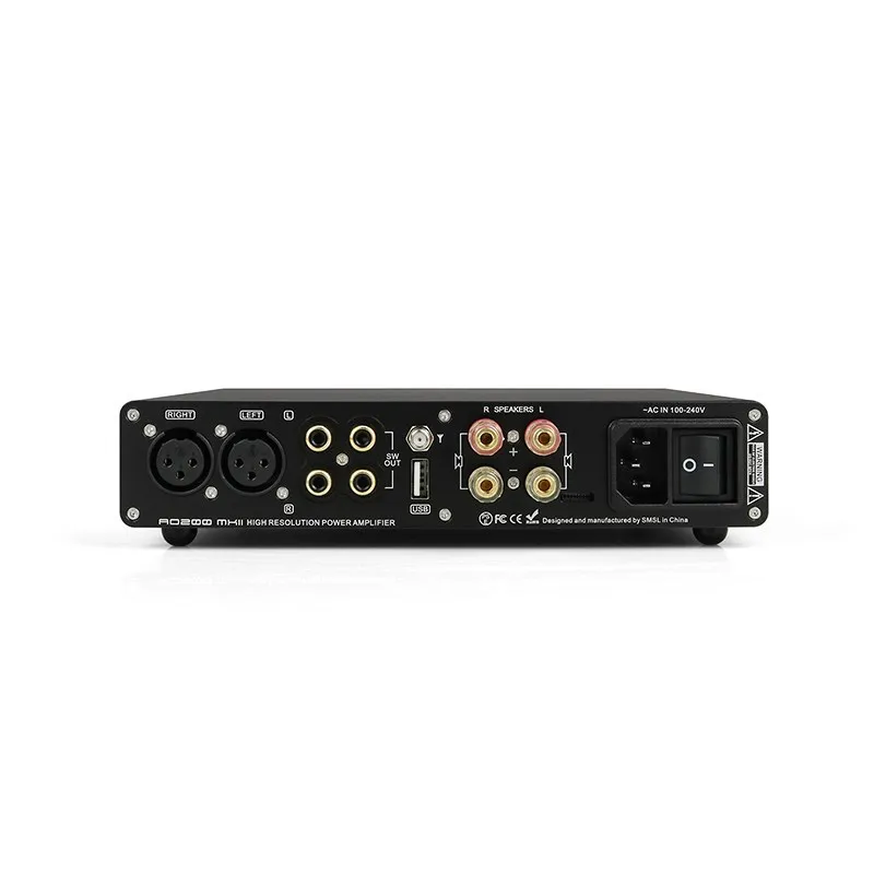 SMSL AO200 MKII HIFI Digital AMP MA5332MS Chip High Power Stereo Amplifier XLR/RCA/USB/Bluetooth 5.0 Balanced Input SDB Sound