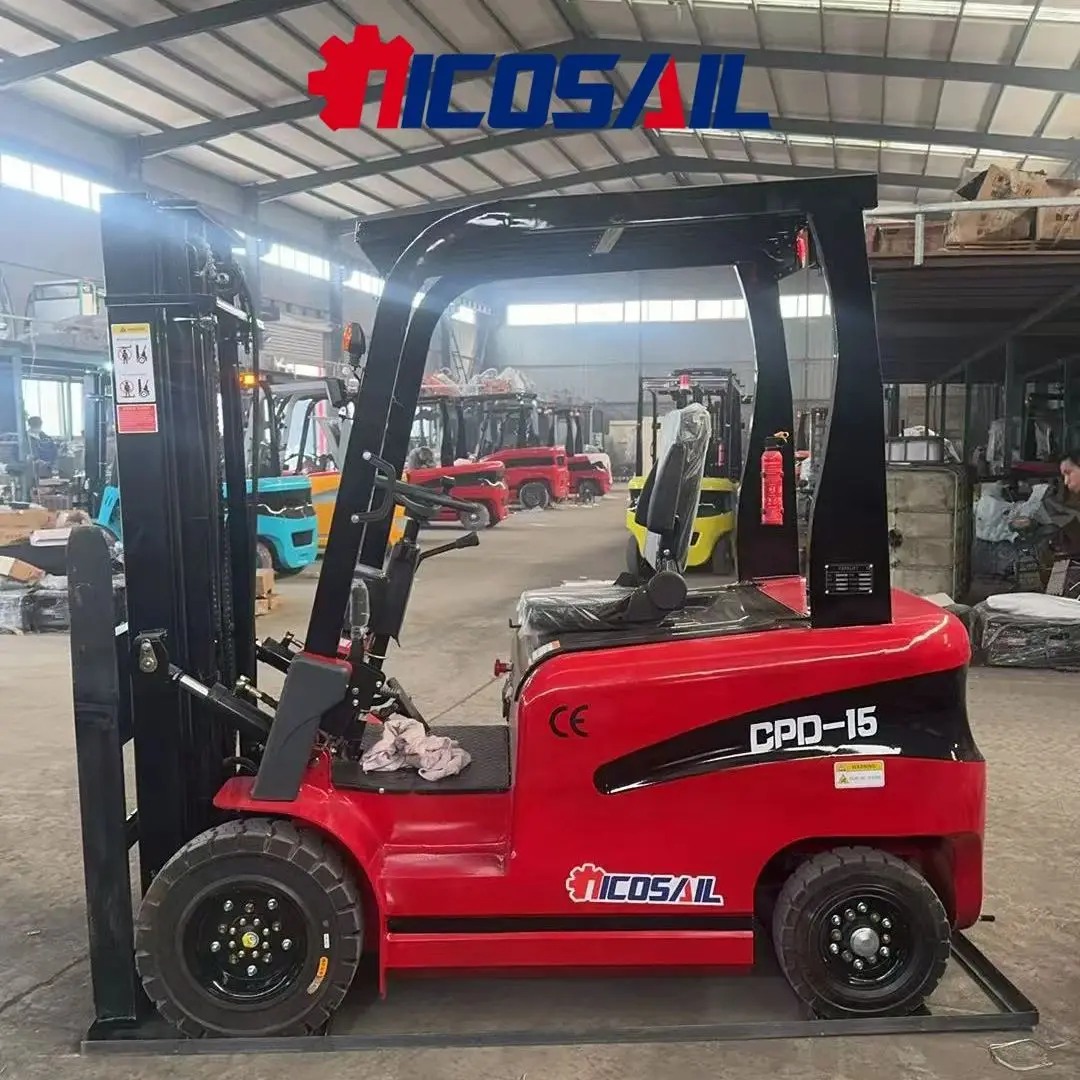 รถยกไฟฟ้าที่มีความจุ 1.5 ตัน, 2 ตัน, 3 ตัน และ 3.5 ตัน, ได้รับการรับรองระบบไฮดรอลิกสำหรับรถยกไฟฟ้าใหม่ขนาด 2 ตัน