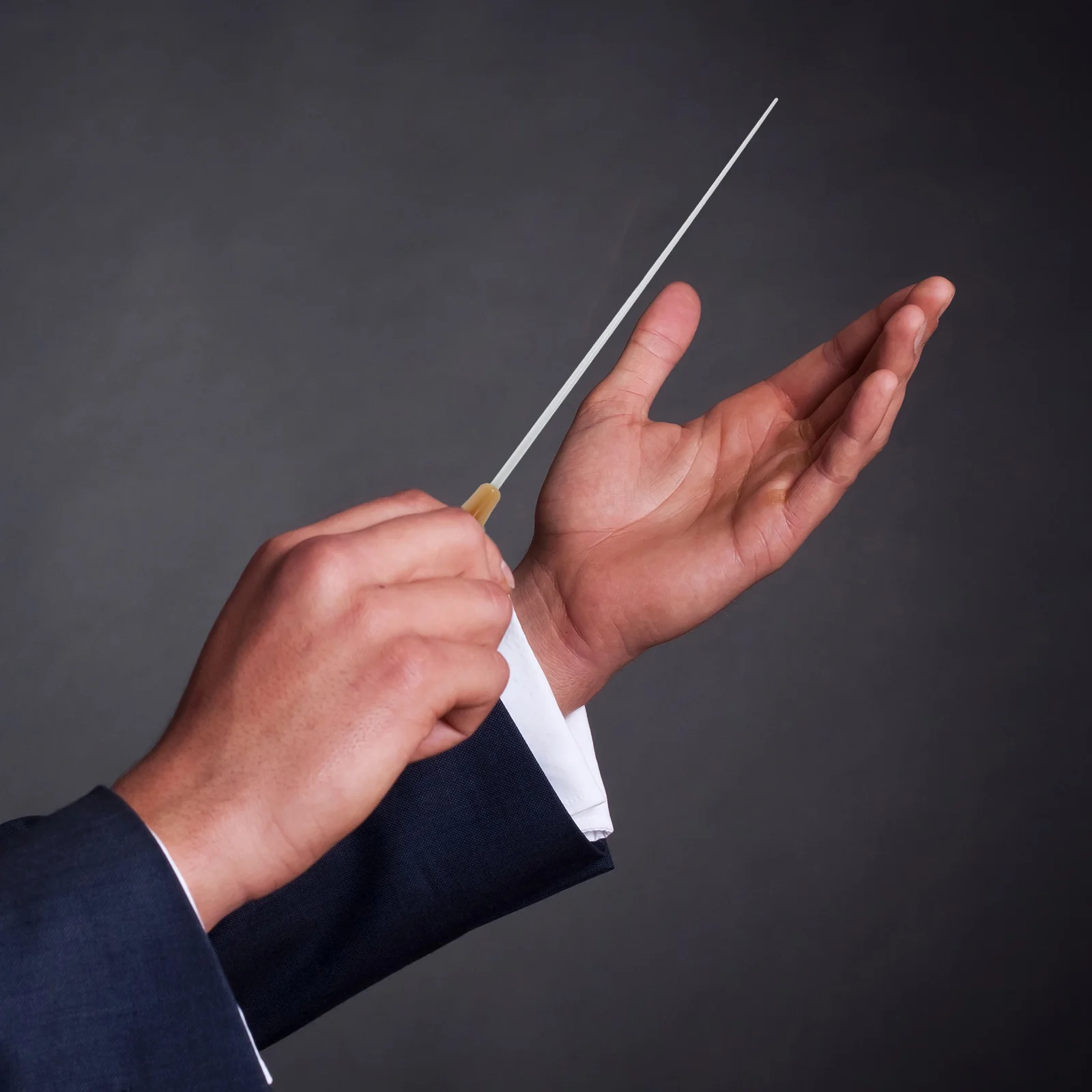 عصا توصيل معدنية تدوم طويلاً مع أسطوانة تخزين لحفلات أوركسترا وأداء الموسيقى المحمولة #5