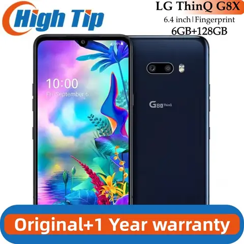 Original Unlocked LG G8X ThinQ 4G LTE Mobile Phone 6.4'' G850UM  Android SmartPhone 6GB 128GB Camera NFC CellPhone