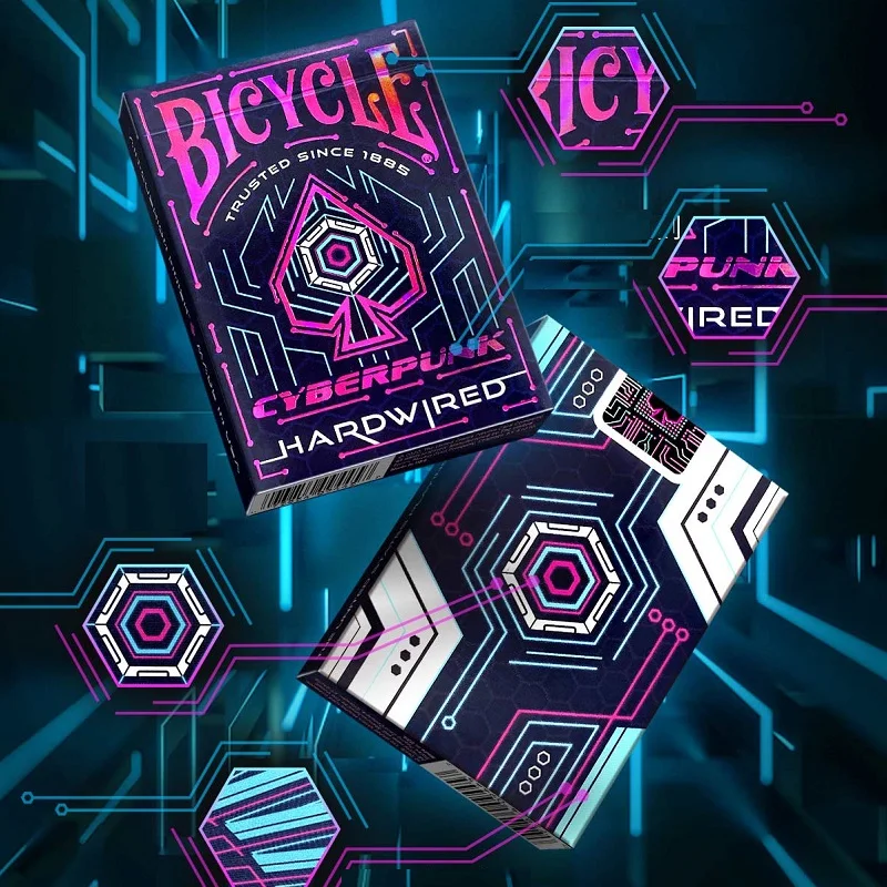 Bicycle Cyberpunk Playing Cards Cybercity Deck Hardwired Cards Magic Tricks