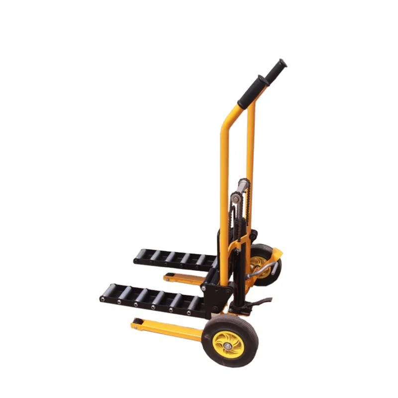 

Foldable Hand Trolley Manual Small Platform Lift Mini Forklift