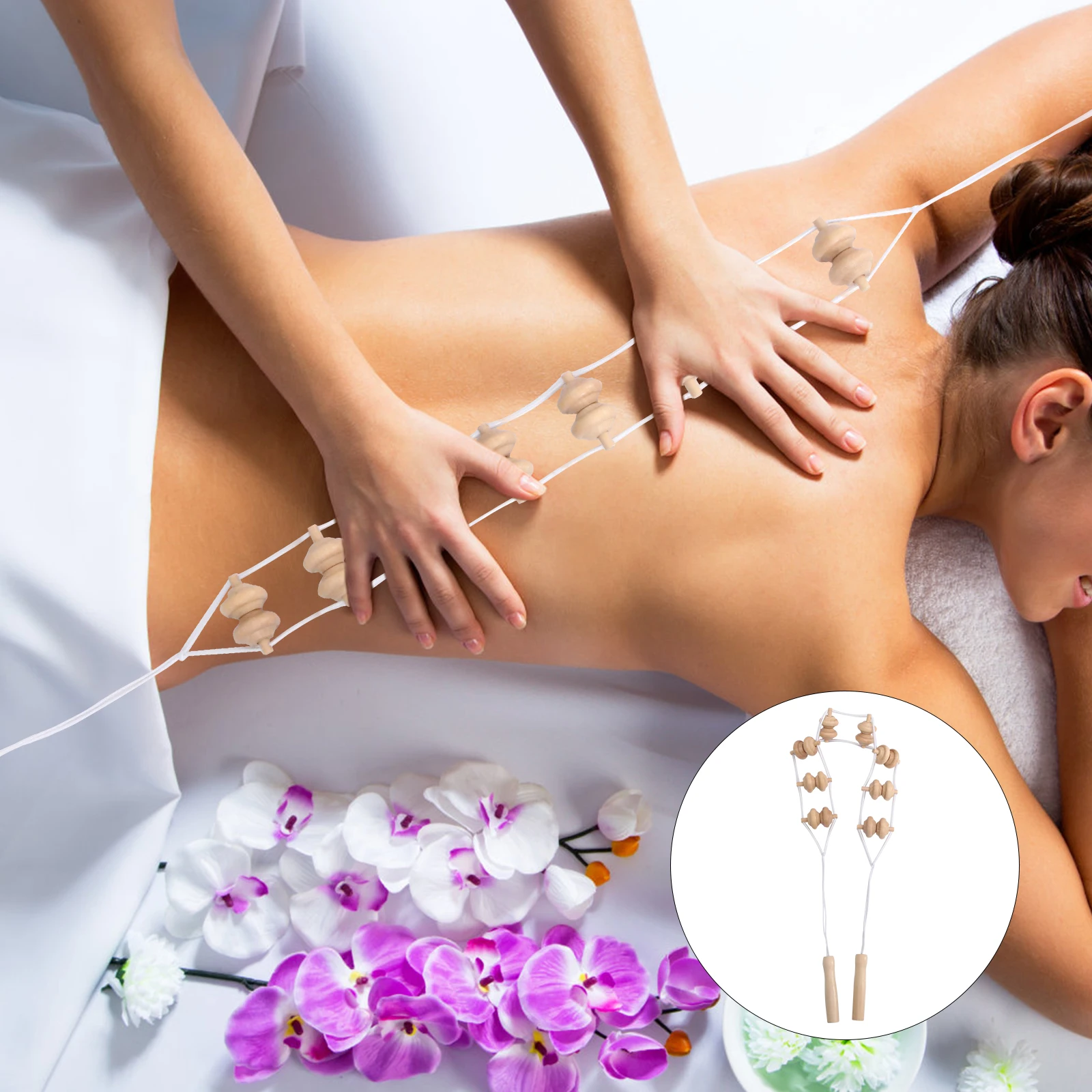 

Деревянный массажер, ролик для терапии спины, ручной инструмент для облегчения боли, портативный массажный ролик для шеи, плеч, ног, рук, игр для тела